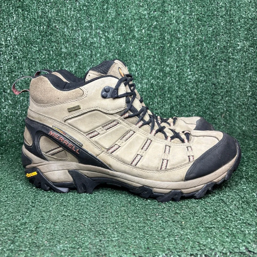Merrell Outland Mid Waterproof Hiking Gorpcore Outdoor Boots Brown Mens Size 13